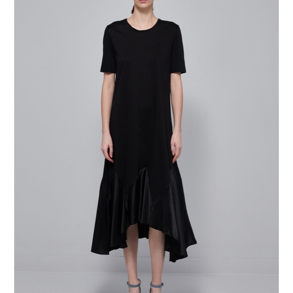 JNBY Cotton & Silk Gored Midi Dress